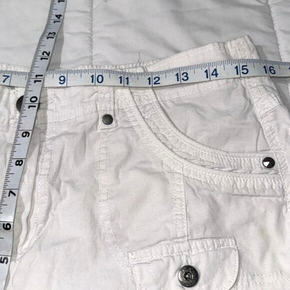 Style & Co. Womens White Cotton Blend Capri Pants Size 10 - Picture 6 of 7